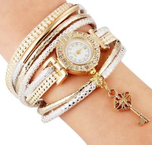 Fashion Crystal Lock Watch