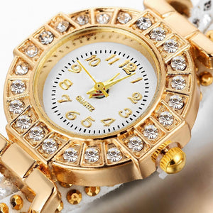 Fashion Crystal Lock Watch