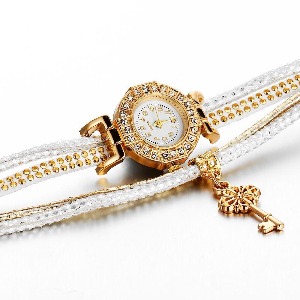 Fashion Crystal Lock Watch