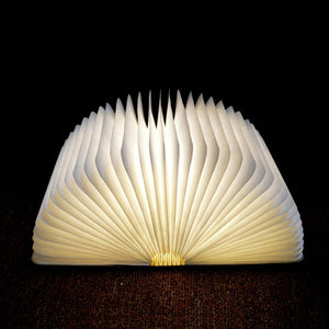 Foldable LED Wooden Book