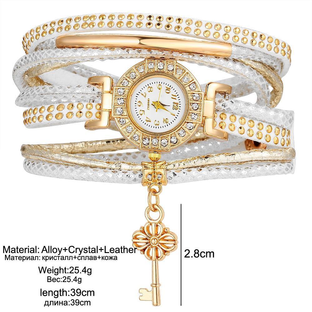 Fashion Crystal Lock Watch